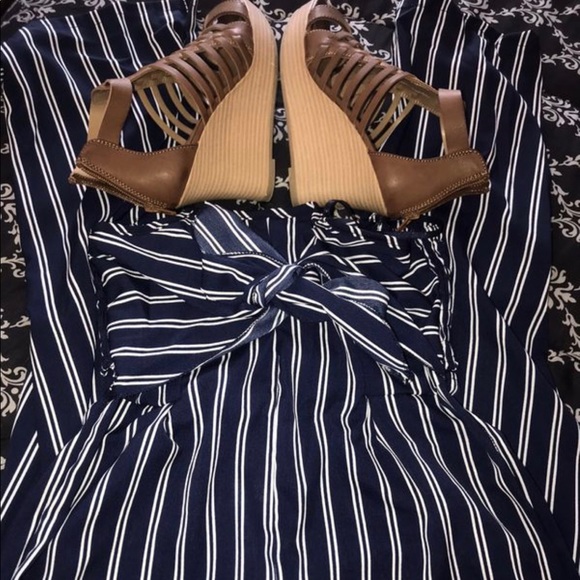 Women’s Navy Blue Romper - Picture 3 of 4